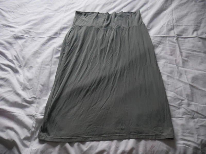 Sur le dos des filles Designer Skirt Grey Bamboo Sur Le Dos Des Filles Size 14 New A-Line Stretchy