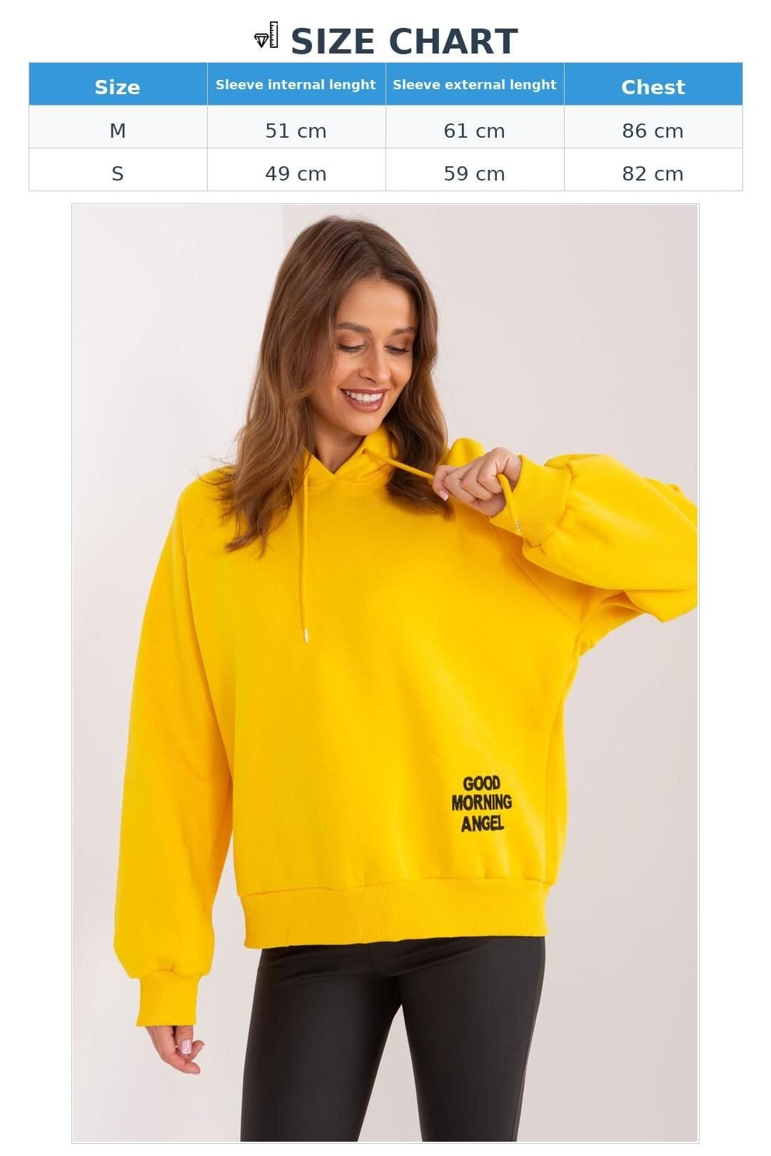 Love Lace Love Lace Women's Insulated Hooded Sweatshirt with Relaxed Fit in Yellow - 4