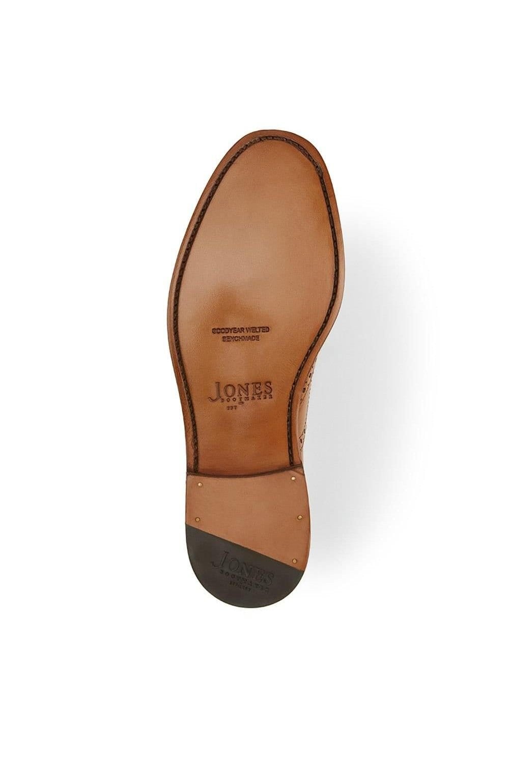 Jones Bootmaker Jones Bootmaker Men's Braxton Leather Brogues in Tan - 4