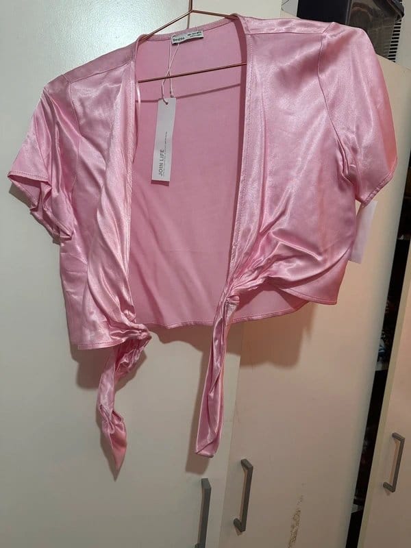 Bershka Rose Satin Shrug