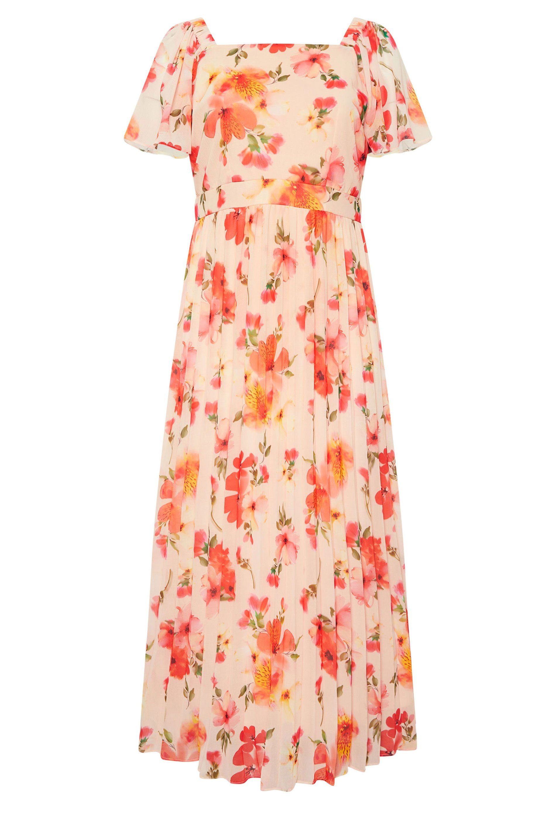 Yours Yours Women's Floral Maxi Dress in Peach - 2