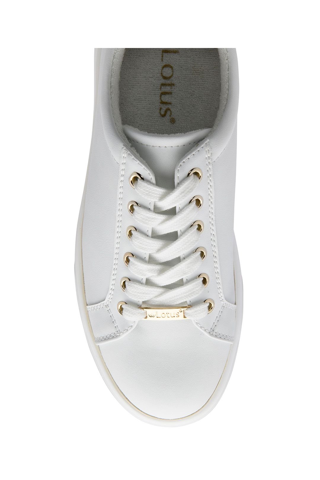 Lotus Lotus Women's 'Matia' Lace-Up Trainers in White - 4
