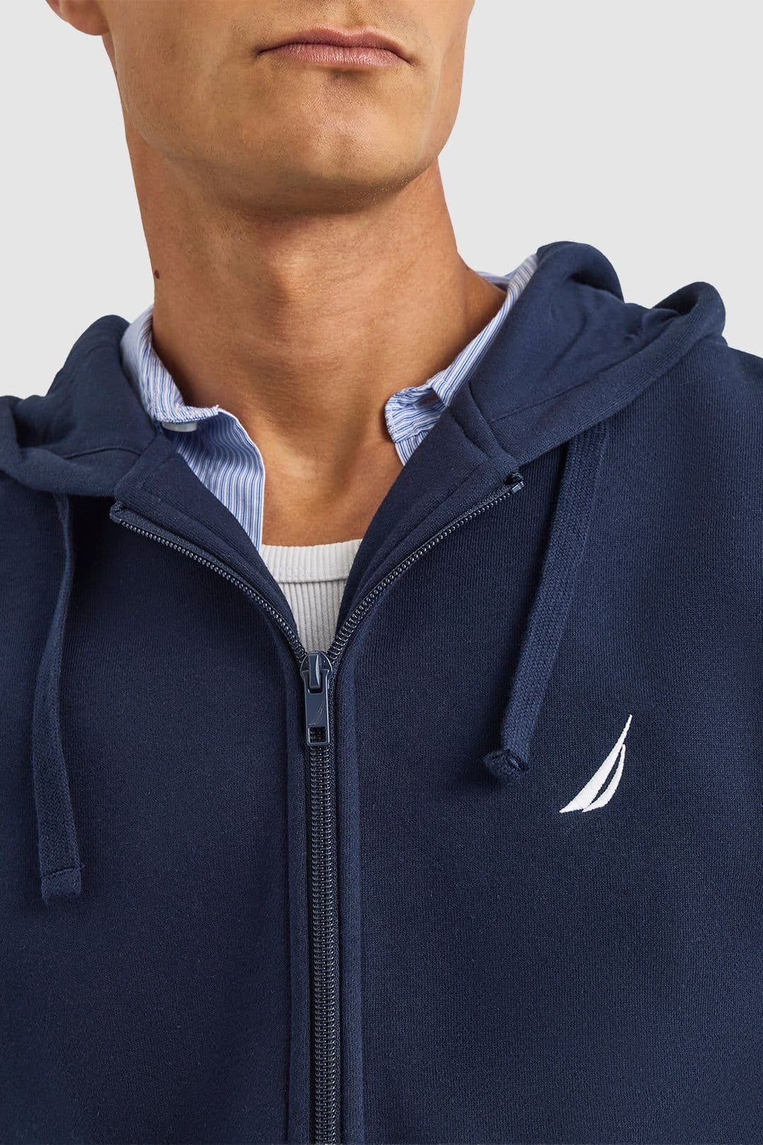 Nautica Nautica Men's Makani FZ Hoodie in Dark Navy - 4