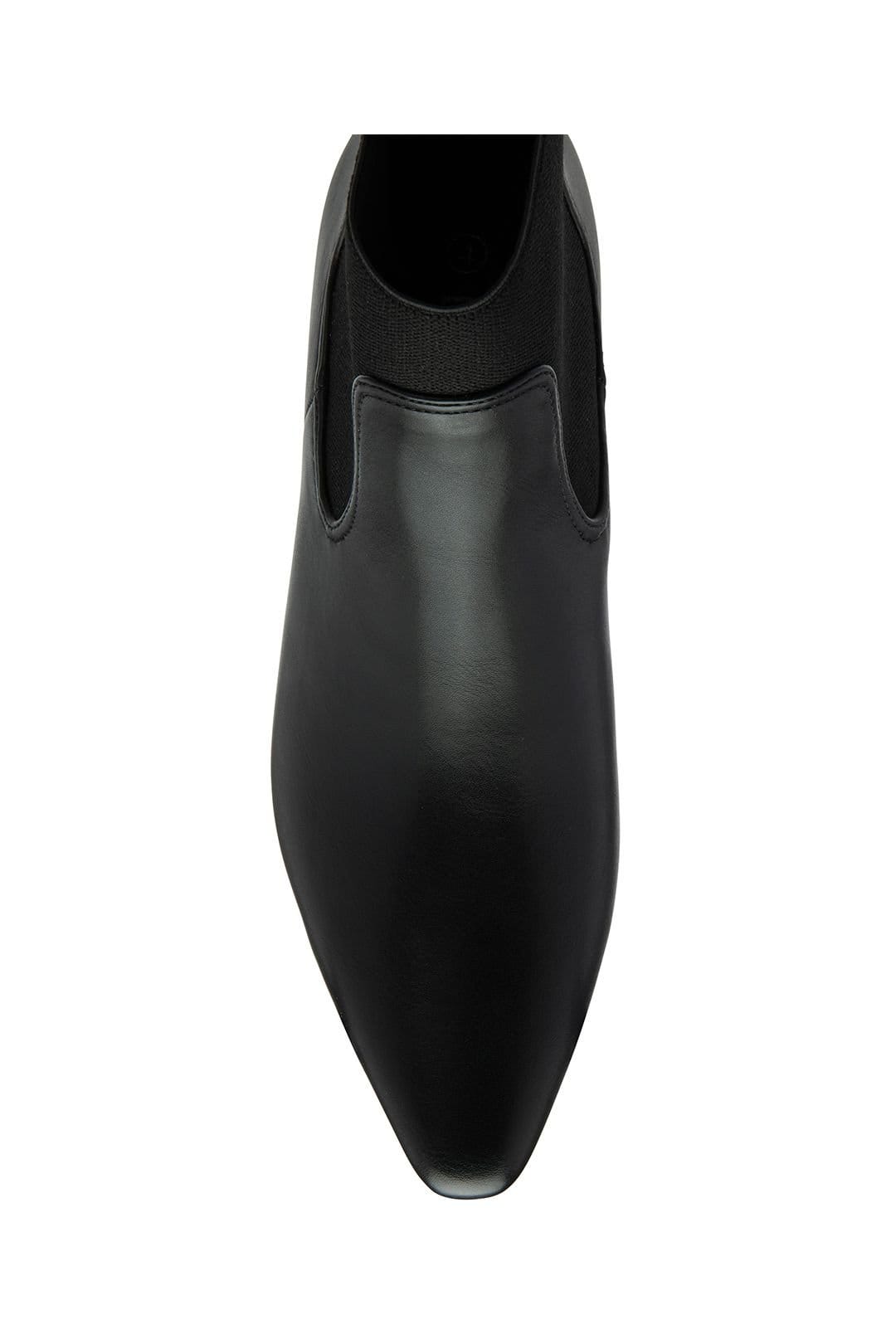 Lotus Lotus Women's Black Matt 'Blakely' Pointed Toe Shoe-Boots - 4