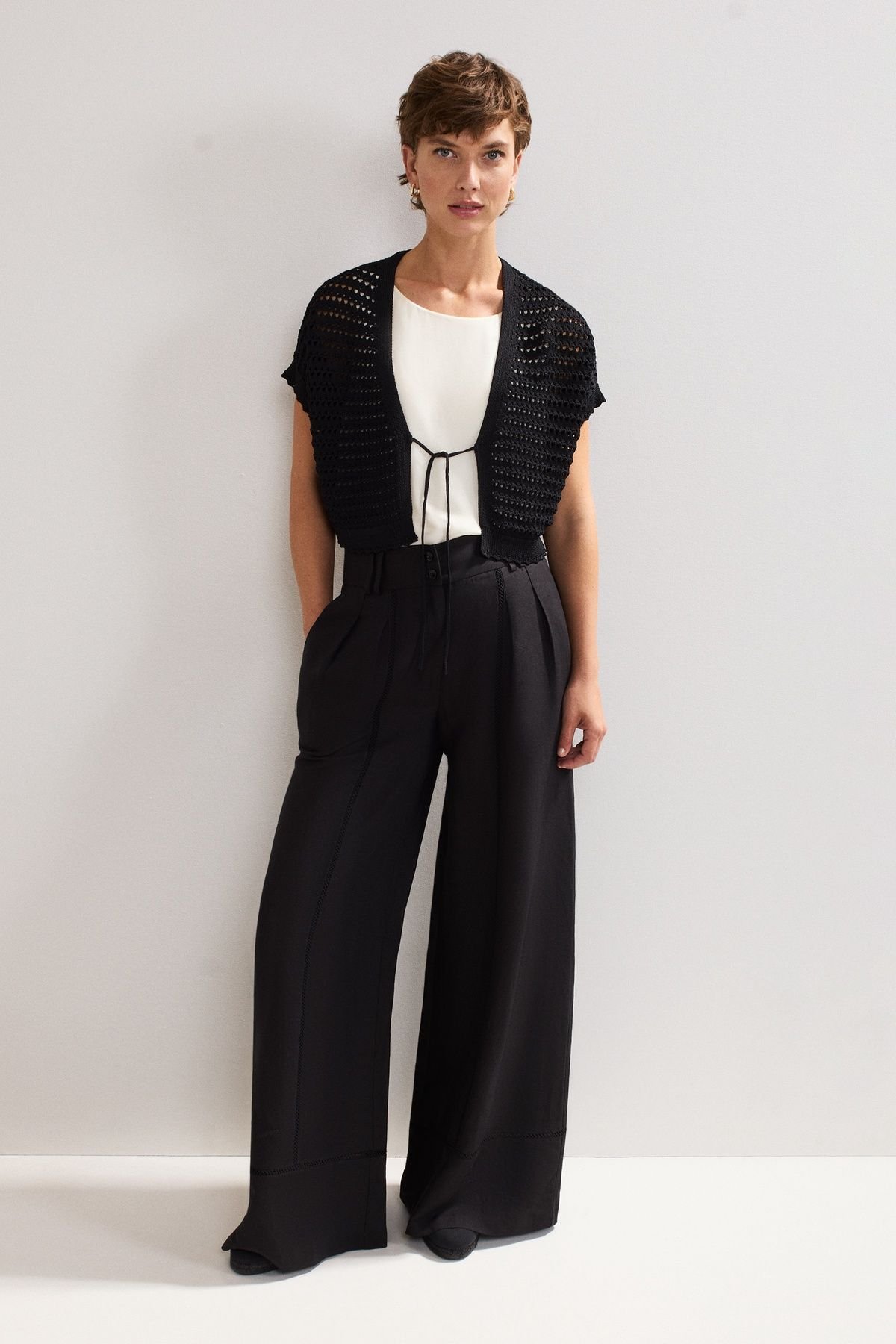 Phase Eight Phase Eight Women's Leona Cover Up Sculpted Neckline in Black - 3