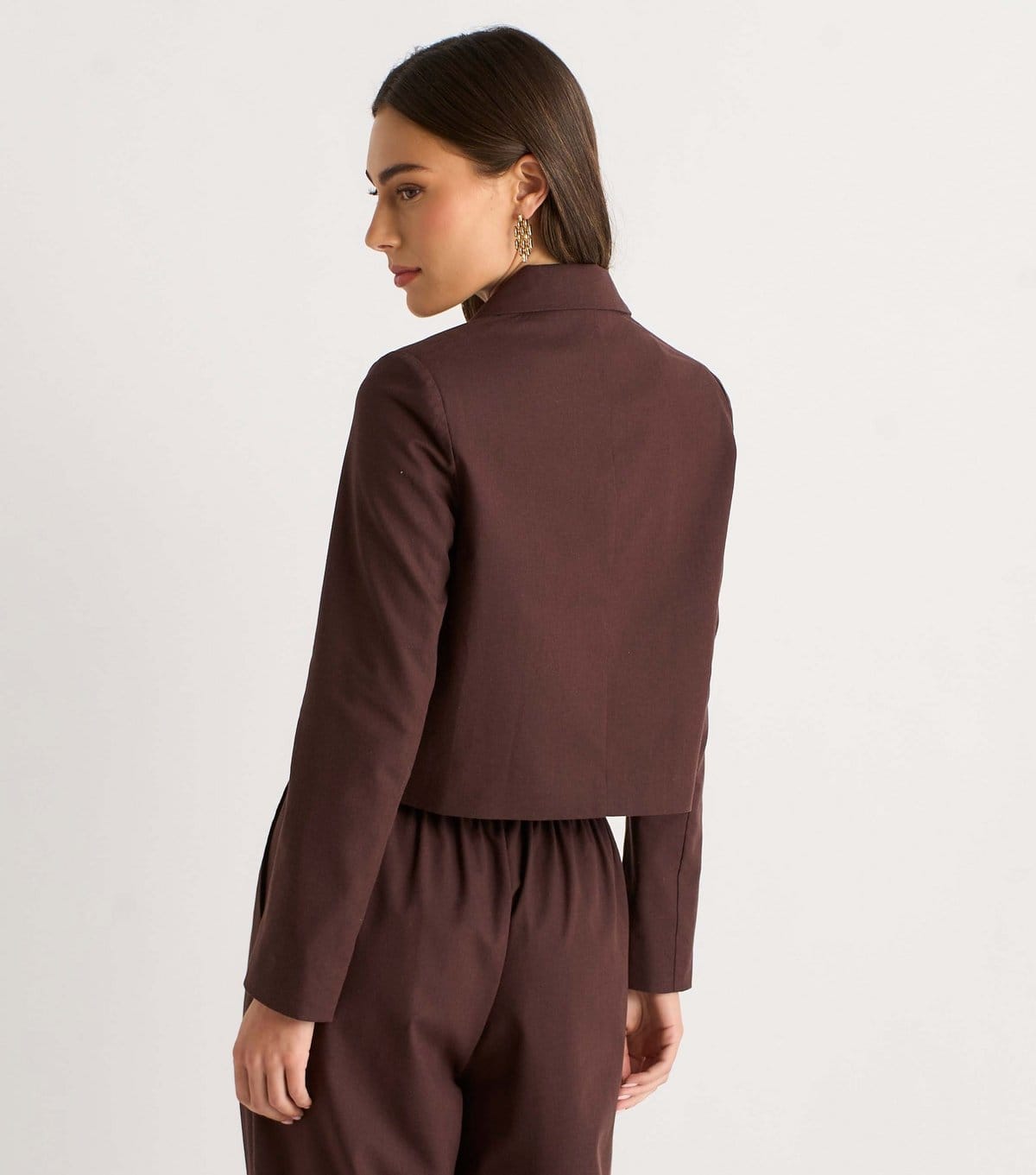 Gini London Women's Dark Brown Double Breasted Jacket Gini London New Look - 4