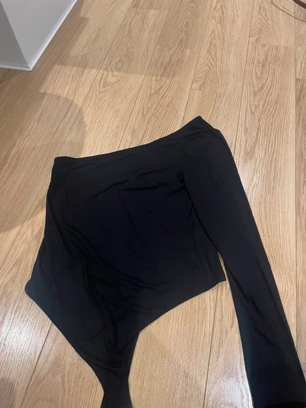 ASOS Black asymmetric bodysuit