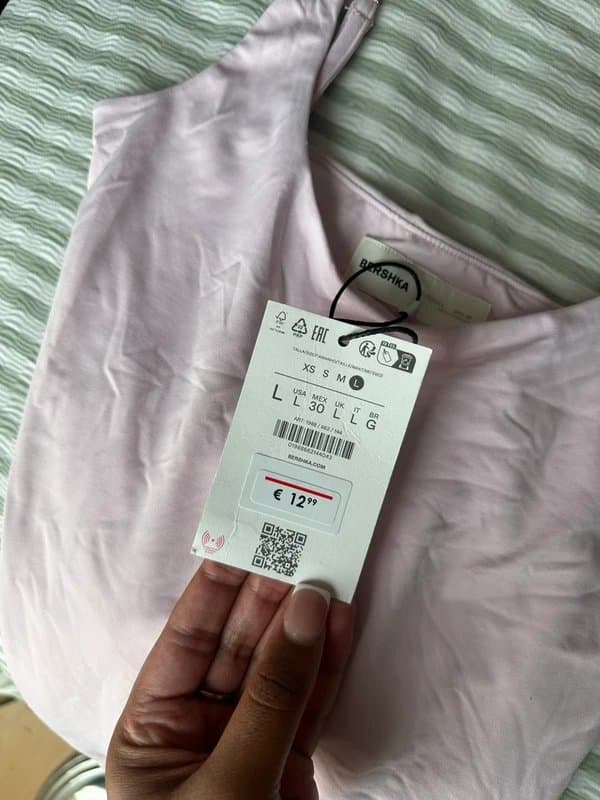Bershka Bershka baby pink bodysuit