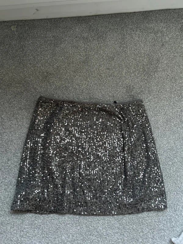 ASOS Design Sequin mini skirt