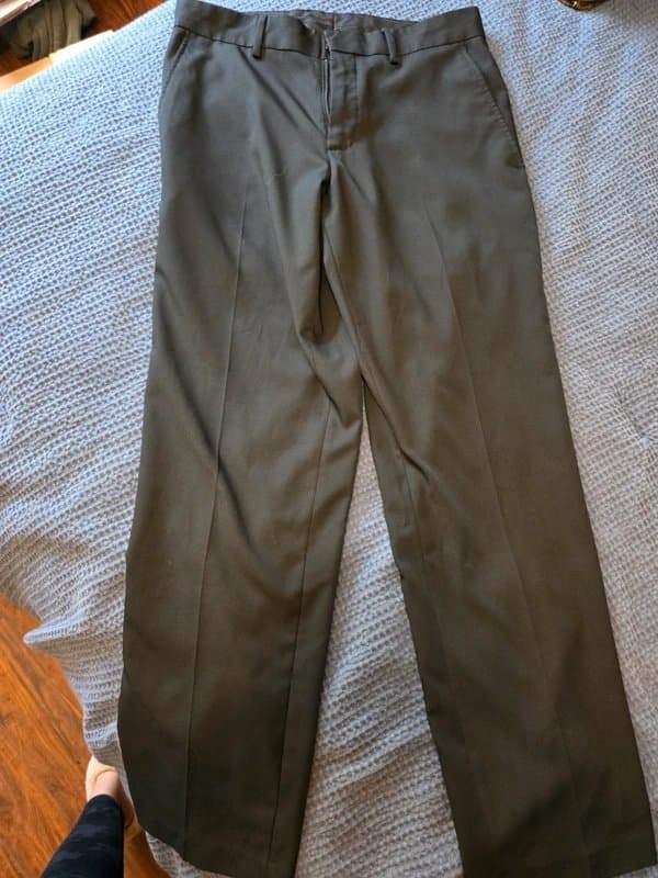 Kenneth Cole Kenneth Cole Reaction Men's Dark Gray Dress Pants