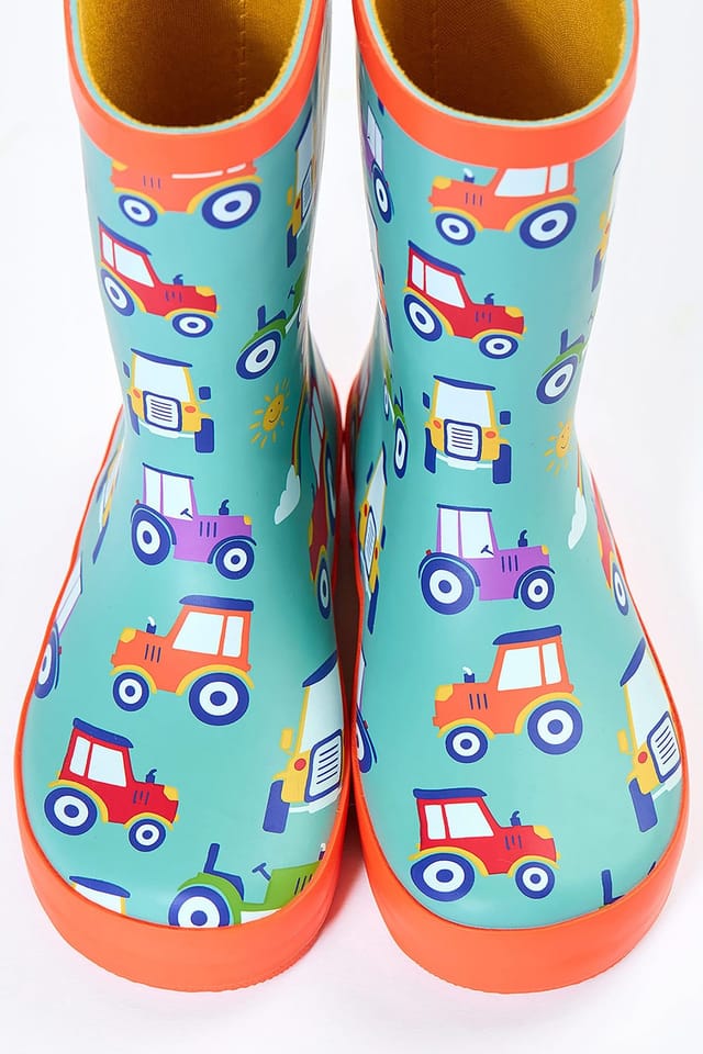 Frugi Frugi Men's Puddle Buster Wellington Boots in Blue - 2
