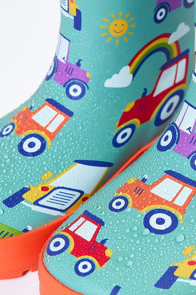 Frugi Frugi Men's Puddle Buster Wellington Boots in Blue - 3