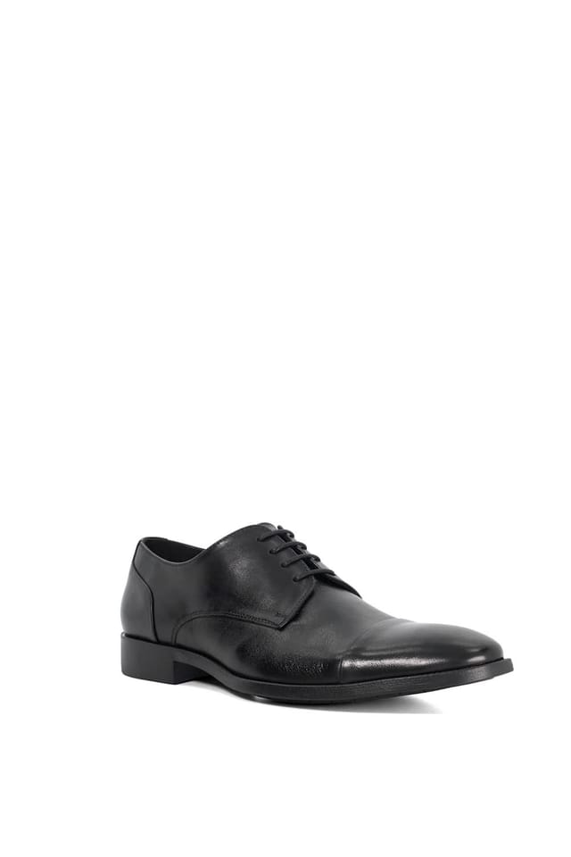 Dune London Dune London Men's Wide Fit 'Suffix' Leather Derbies in Brown - 2