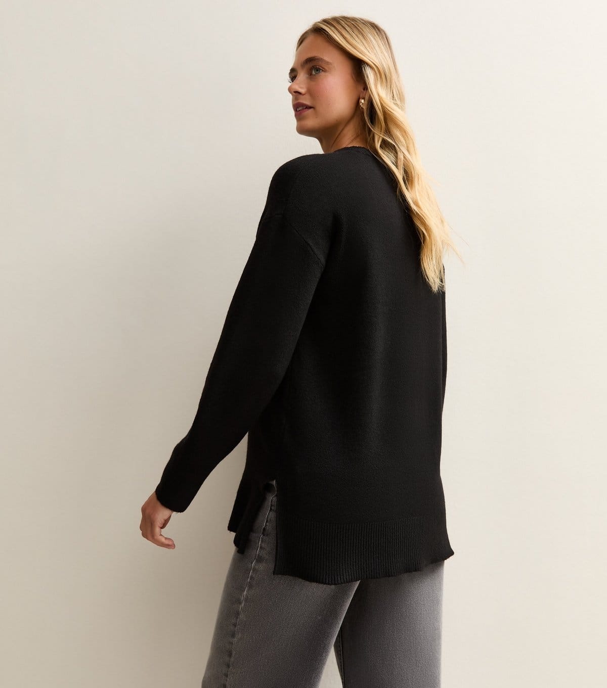 New Look Women's Maternity Black Side Slit Jumper New Look - 4