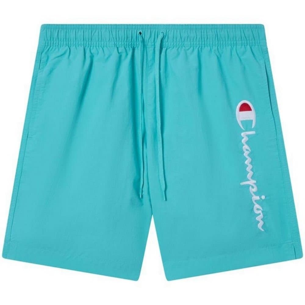 Champion Champion Men's Embroidered Logo Swim Shorts in Turquoise