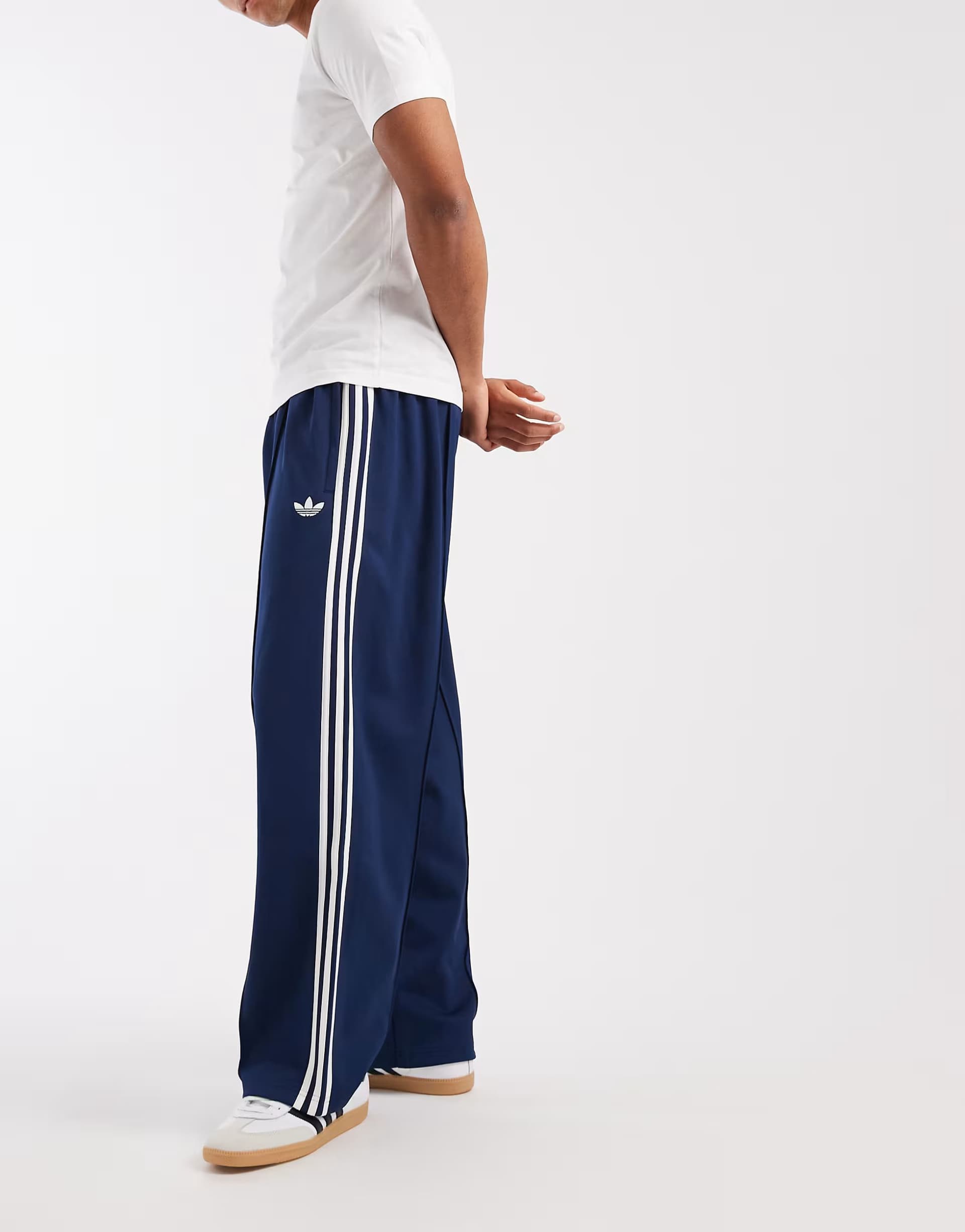 ASOS adidas Originals Oversized track pants in night indigo