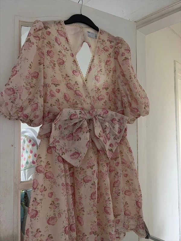 ASOS ASOS Luxe floral wrap bow dress