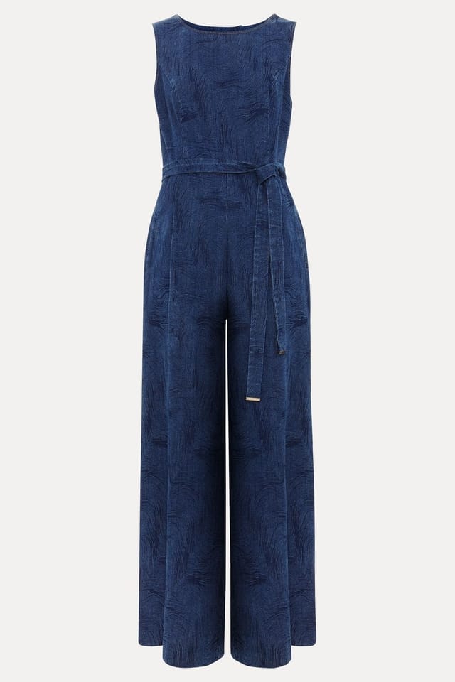Phase Eight Phase Eight Women's Marta Sleeveless Denim Jumpsuit in Aubergine - 2