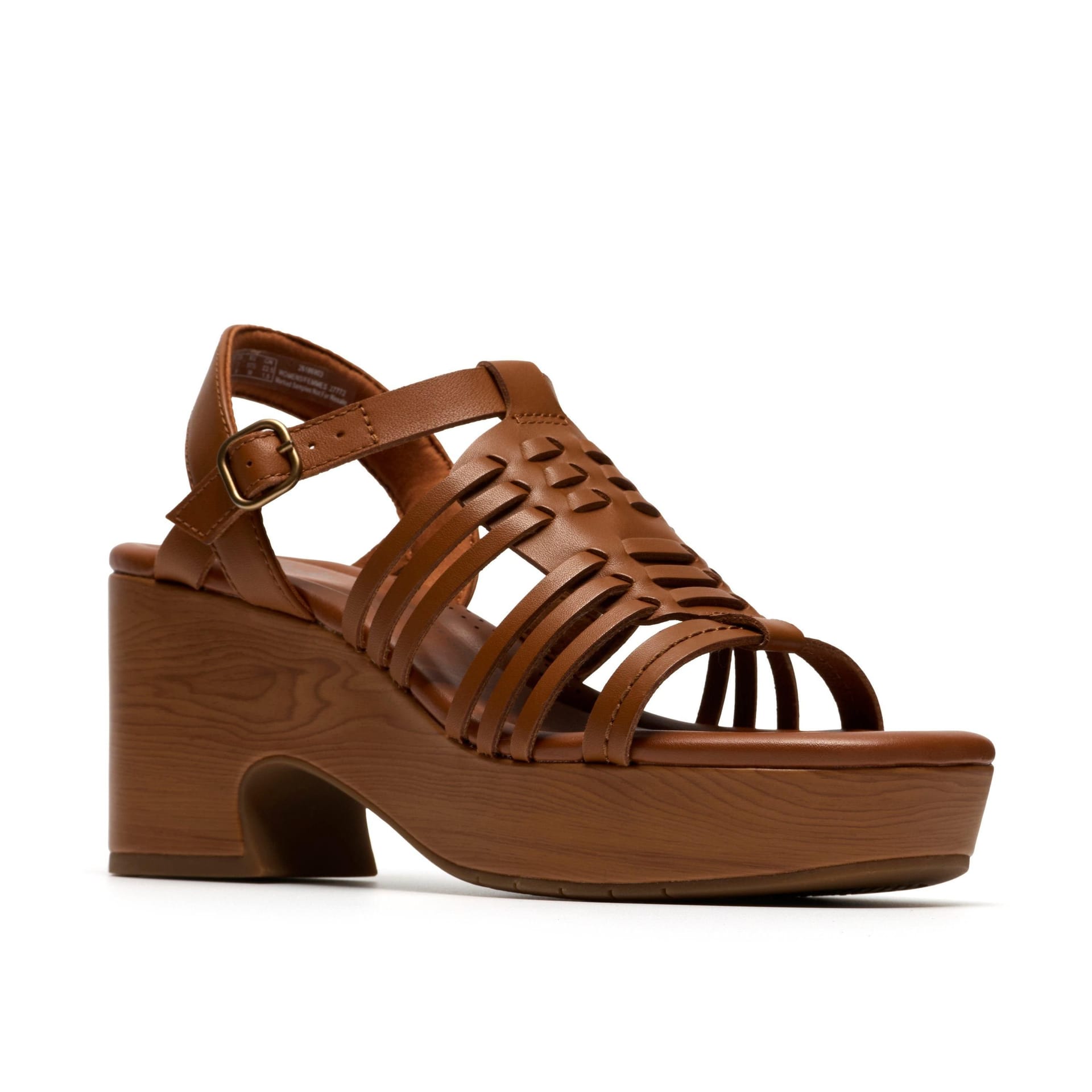 Clarks Clarks Women's Nerisa May Tan Leather Wedges in Brown - 4