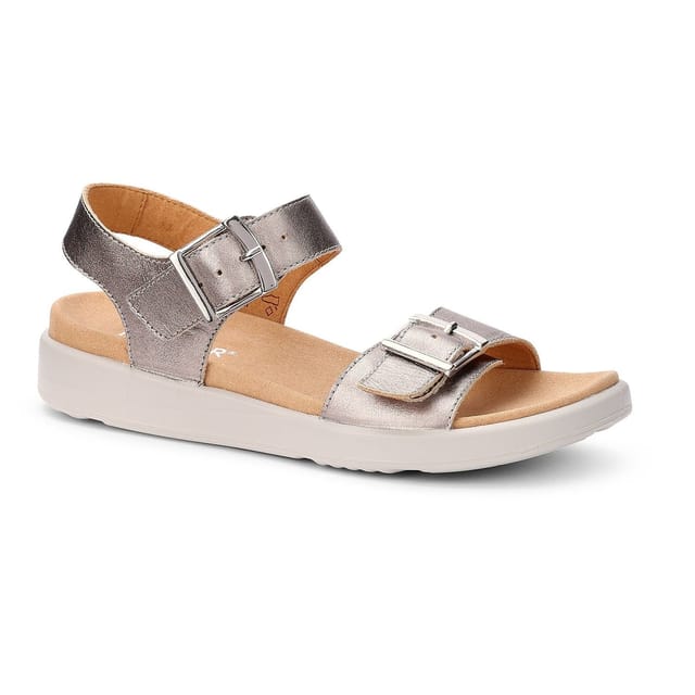Hotter Hotter Women's Wide Fit 'Corfu' Sandals in Metallics - 2