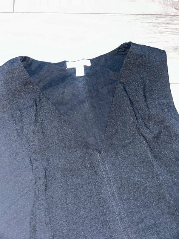 H&M H&M black v neck mini dress size XS 6 8
