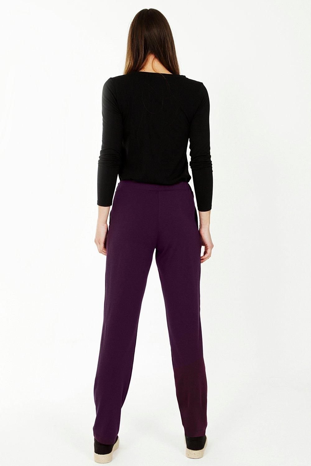 Hot Squash Hot Squash Women's Slouch n Glam Trousers in Purple - 3