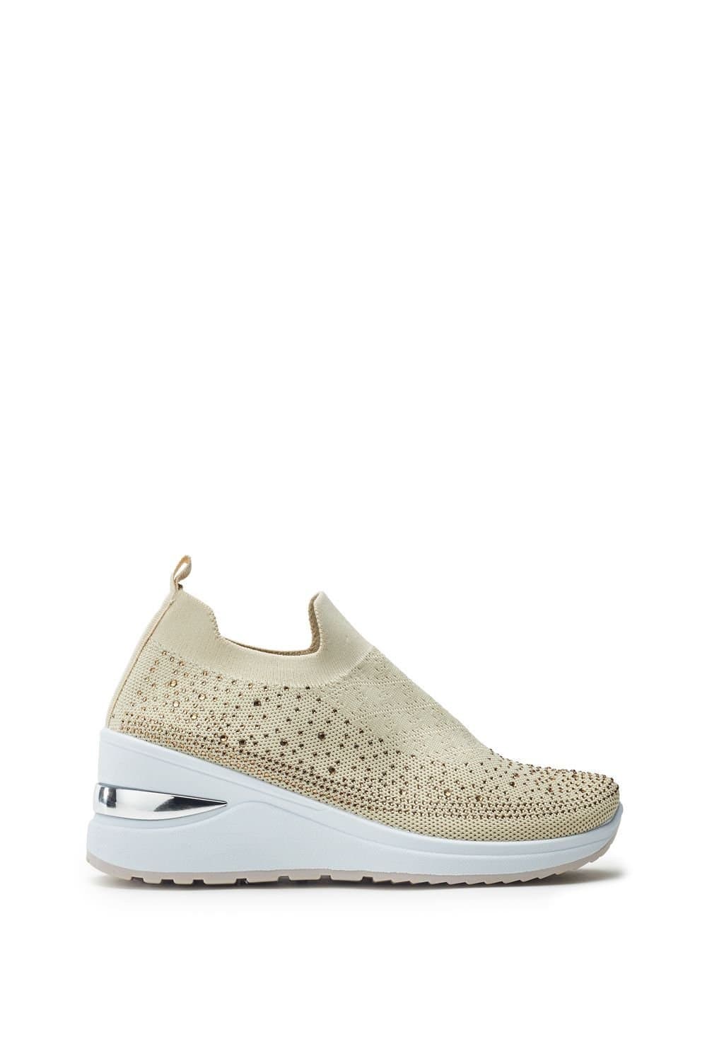 b.soleful B.soleful Beige Porvair Trainers