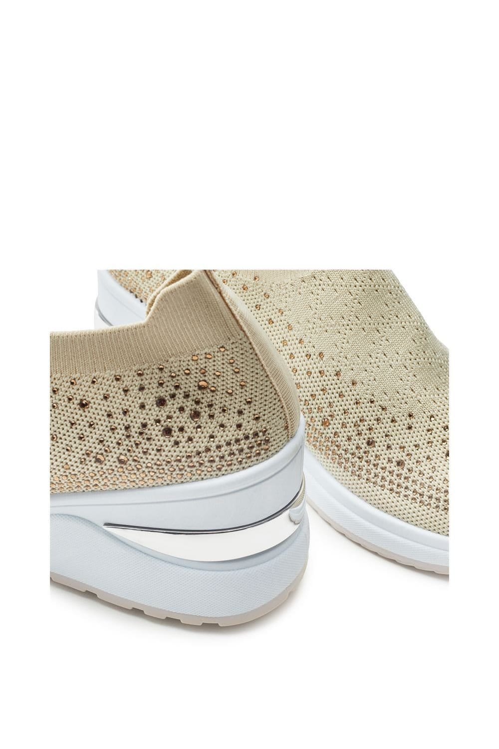b.soleful b.soleful Women's 'Savina' Porvair Trainers in Beige - 4