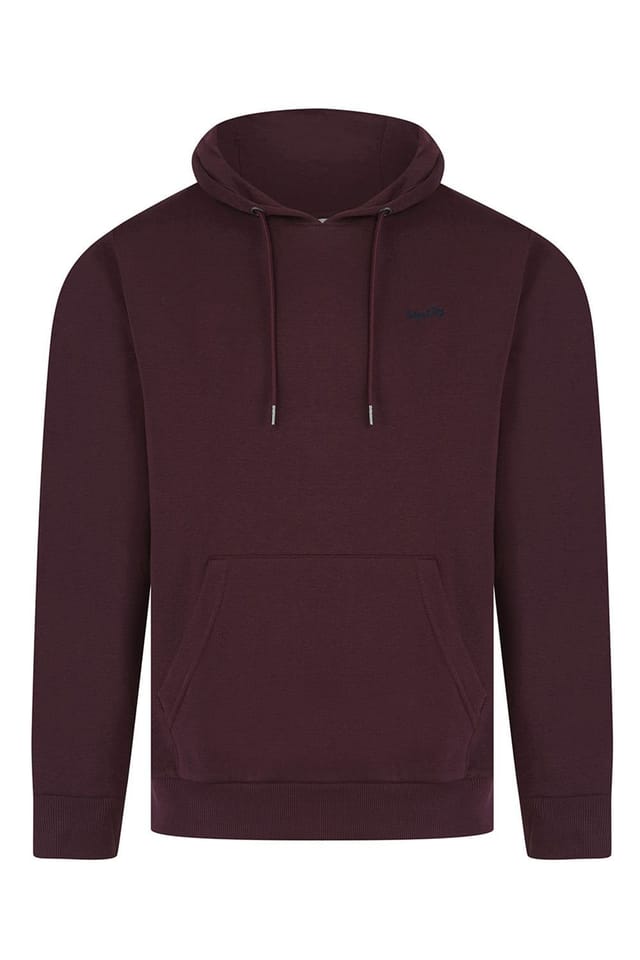 Tokyo Laundry Tokyo Laundry Men's Cotton Blend Hoody & Jogger Set in Burgundy - 2