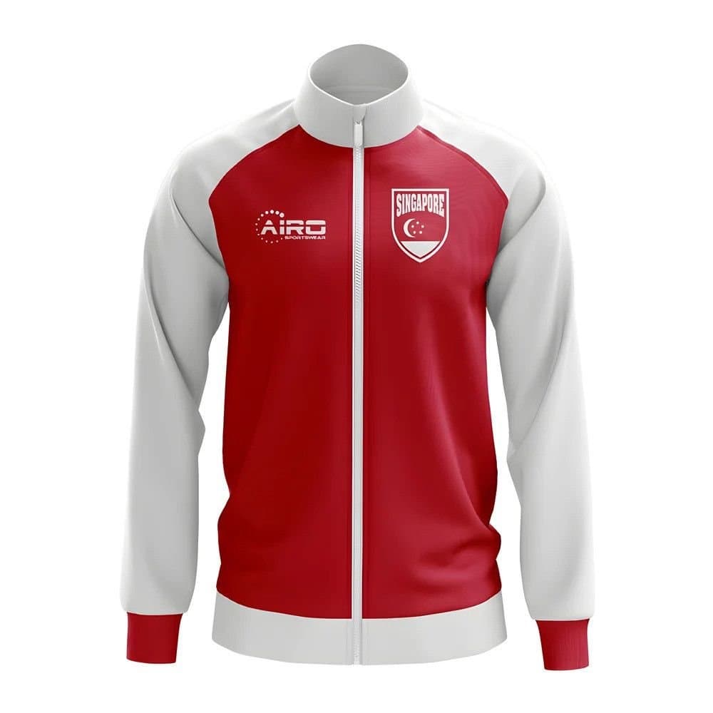 Singapore Singapore Men's Concept Football Track Jacket in Red