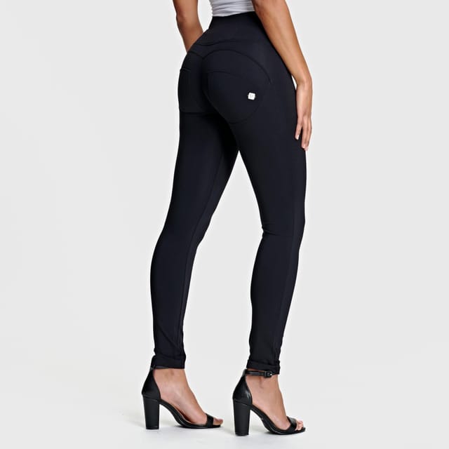Freddy Freddy Women's WR.UP Diwo Pro High Waisted Full Length Trousers in Black - 3