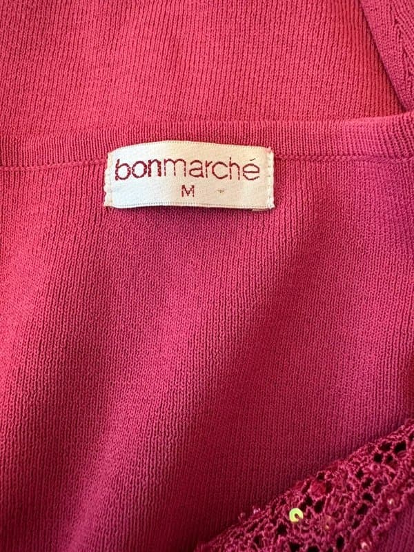 Bonmarché Bonmarche fine knit sequins cardigan top size medium