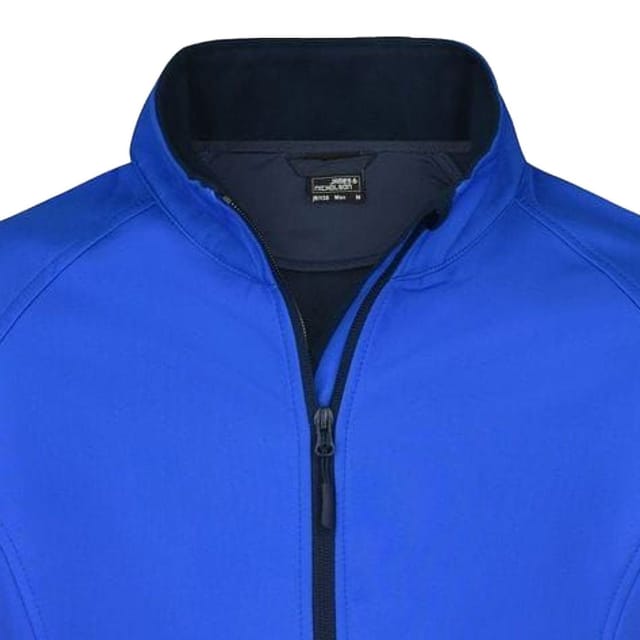 James and Nicholson James and Nicholson Men's Promo Soft Shell Jacket in Blue - 2