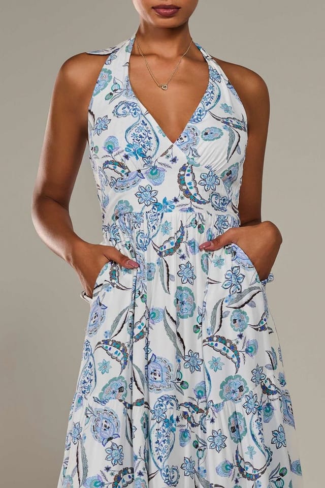 Jolie Moi Jolie Moi Women's Halter Neck Maxi Dress - 3