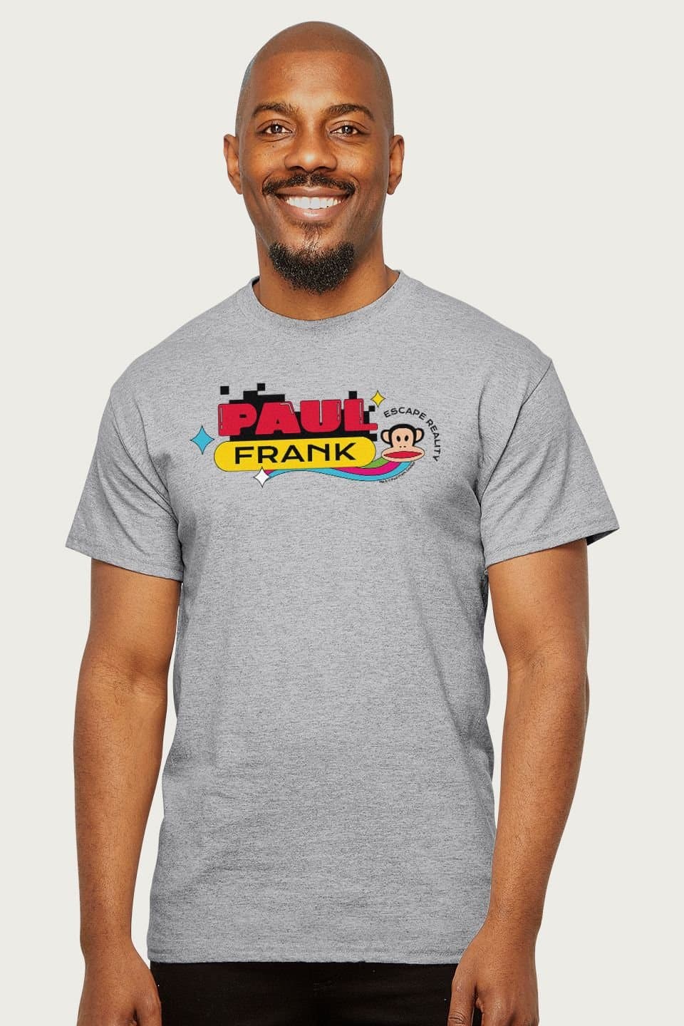 Paul Frank Paul Frank Men's Julius Escape Reality T-Shirt in Mid Grey