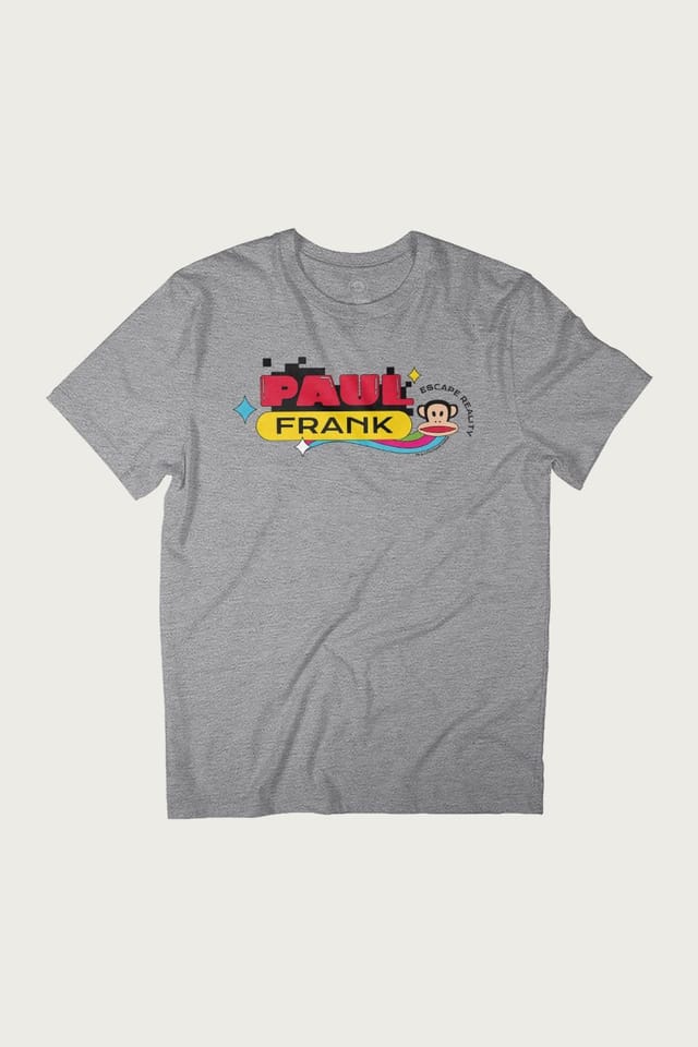 Paul Frank Paul Frank Men's Julius Escape Reality T-Shirt in Mid Grey - 2