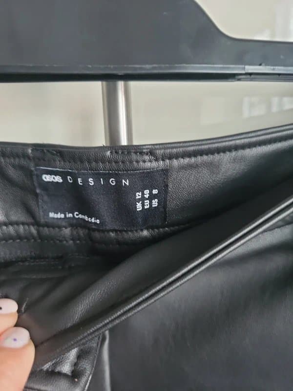 ASOS Design Faux leather skirt