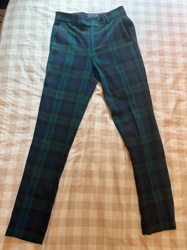 ASOS Design ASOS design slim suit trousers blackwatch tartan