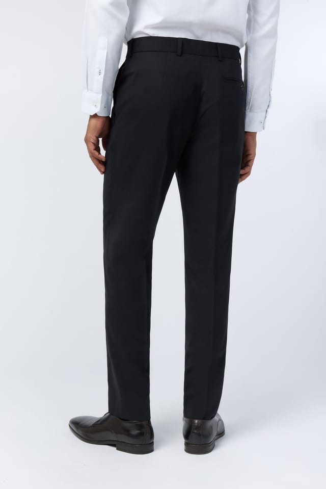 Ted Baker Ted Baker Men's Slim Fit Performance Panama Trousers in Black - 2