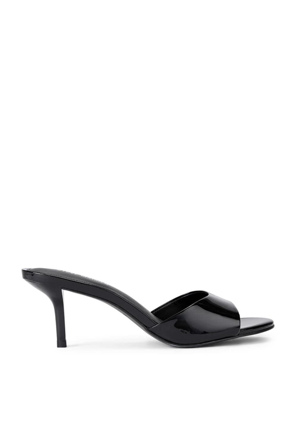 Steve Madden STEVE MADDEN Women's 'Kendrix Black' Leather Patent Heels in Black
