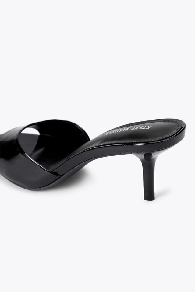 Steve Madden STEVE MADDEN Women's 'Kendrix Black' Leather Patent Heels in Black - 3