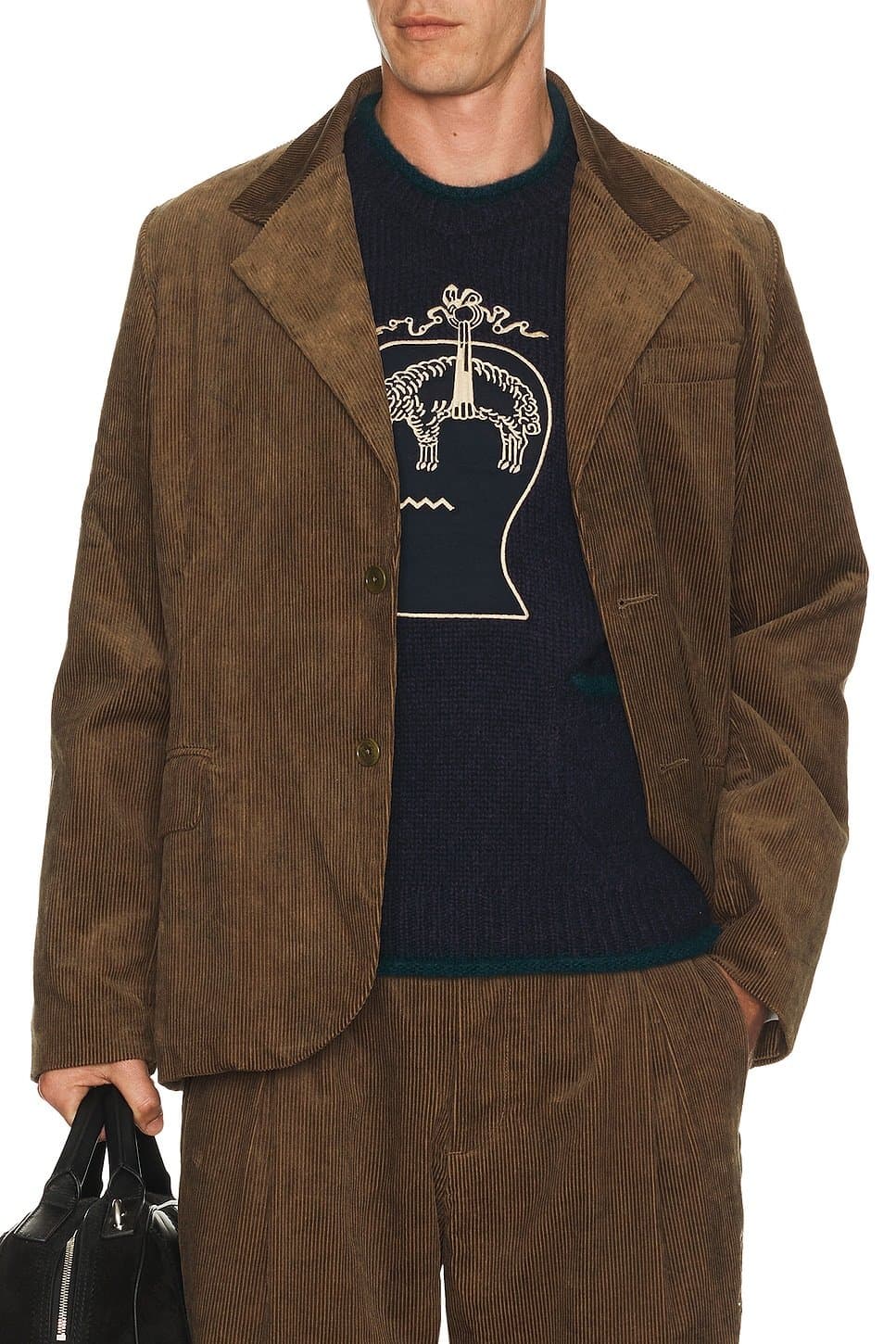 revolve Revolve Brown Corduroy Blazer Jacket
