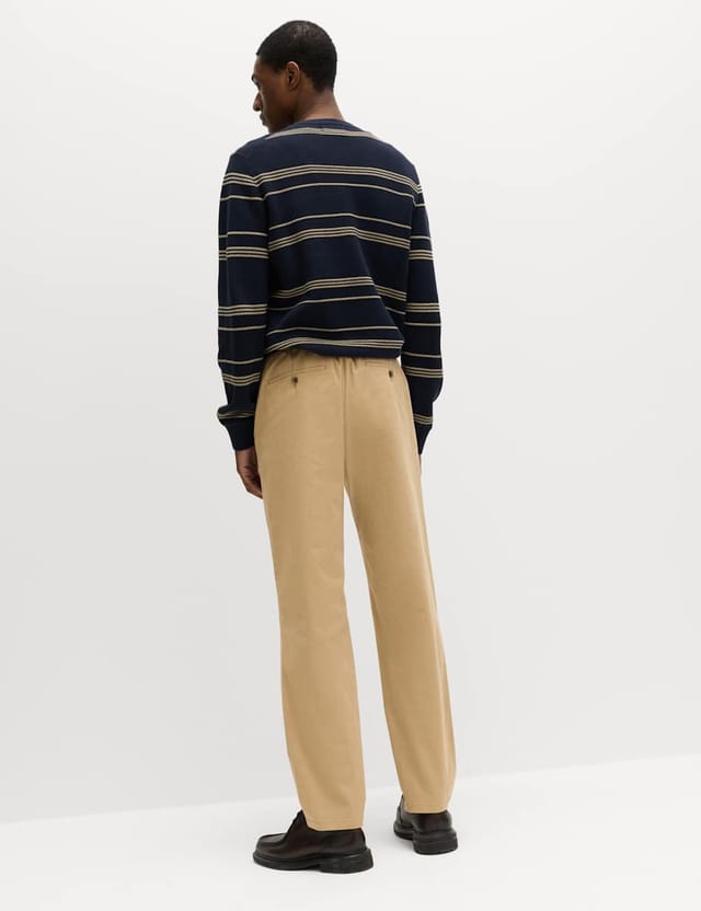 Marks & Spencer M&S Regular Fit Elasticated Waist Chinos Sand - 3