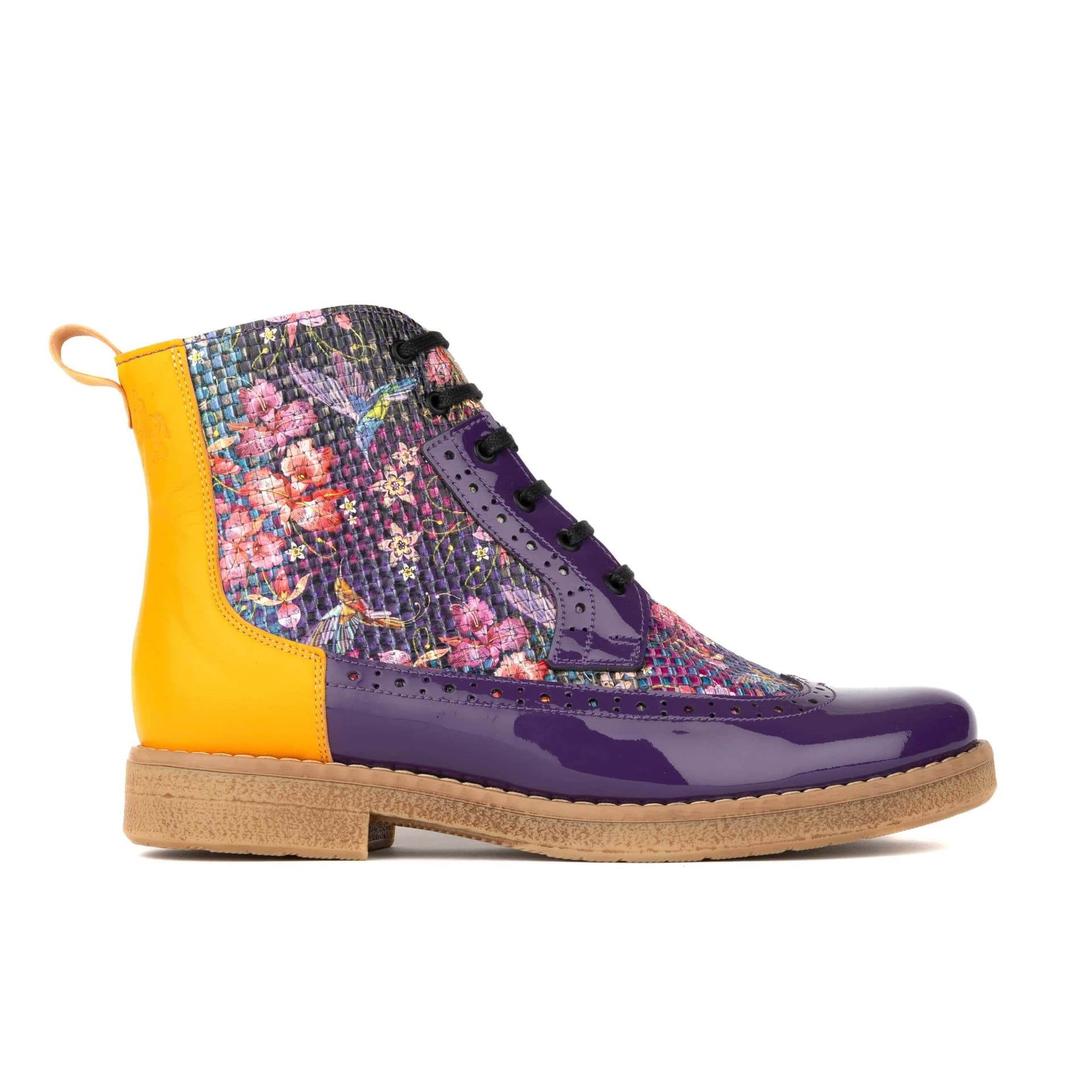 Embassy London Embassy London Purple & Hummingbird Ankle Boot