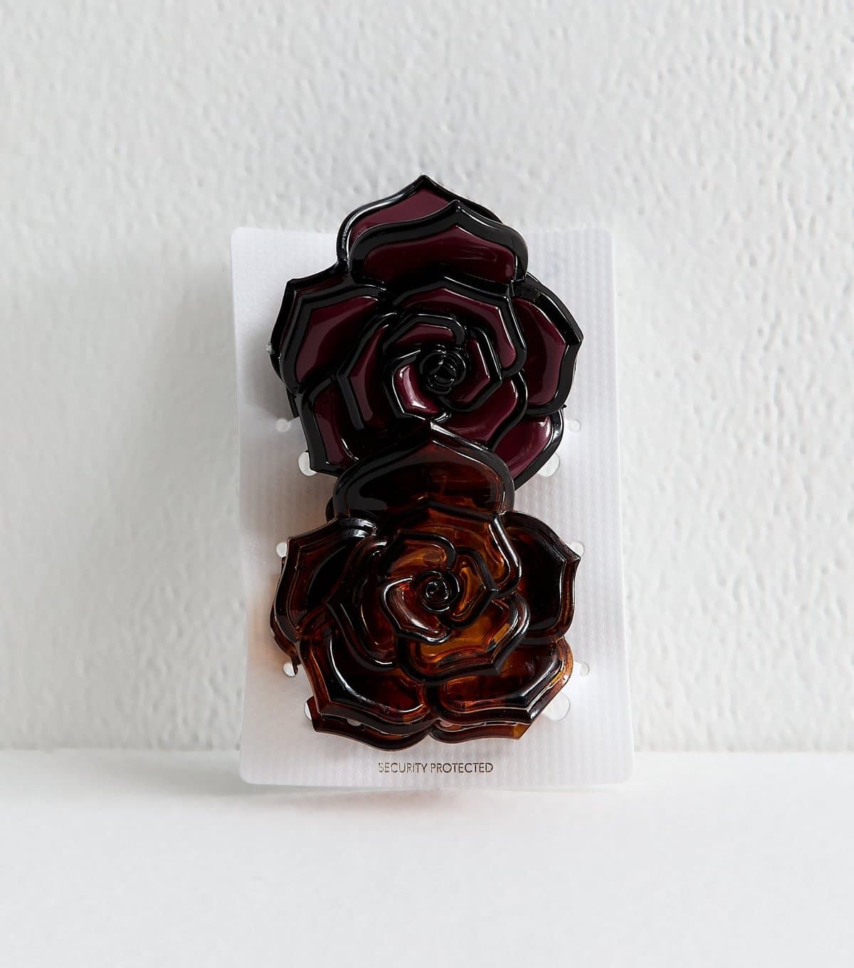 New Look Pack Of 2 Brown Rose Shape Hair Claw Clip New Look