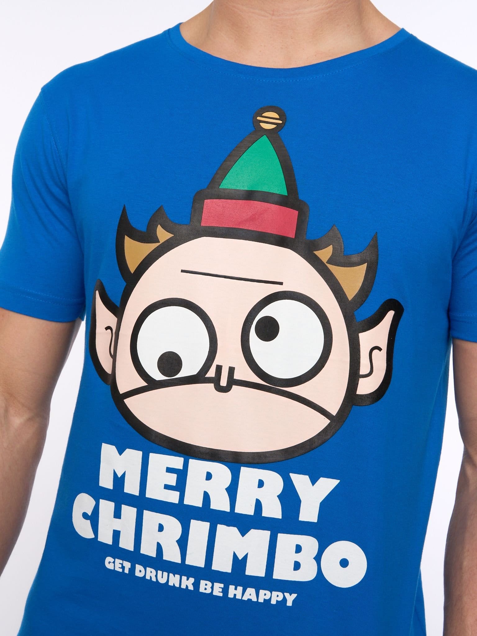 Xplicit Xplicit Men's Drunk Elf T-Shirt in Blue - 4