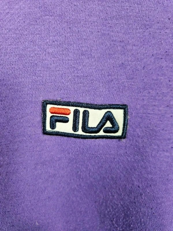 FILA FILA - Oversized Purple Hoodie - Streetwear - UK L - 1