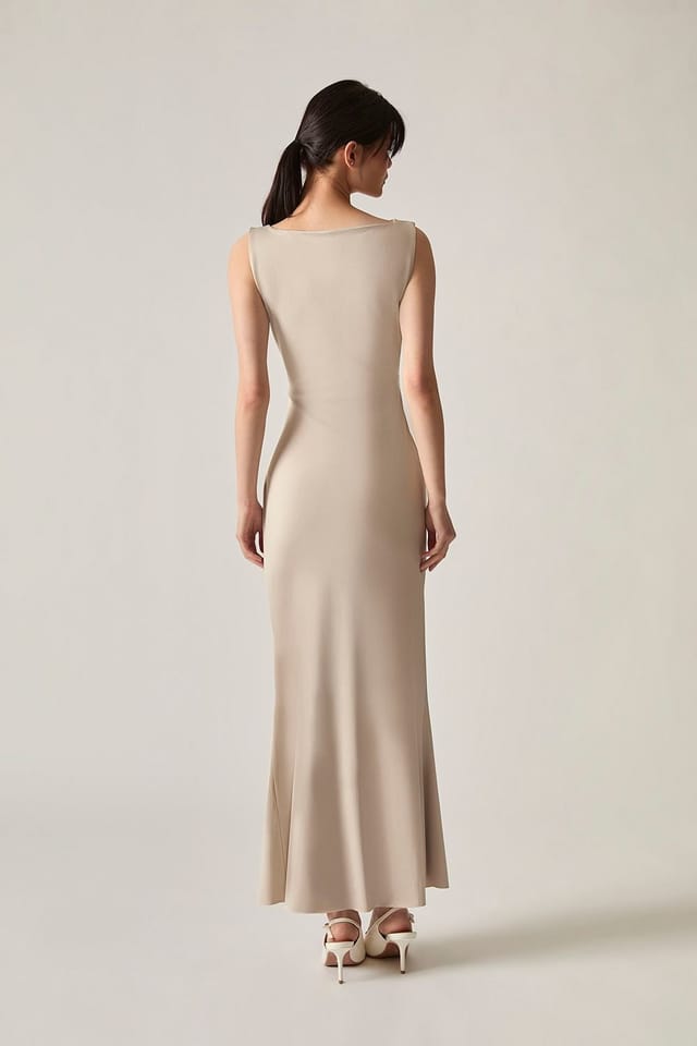 James Lakeland James Lakeland Women's Cream V-Neck Maxi Dress - 2