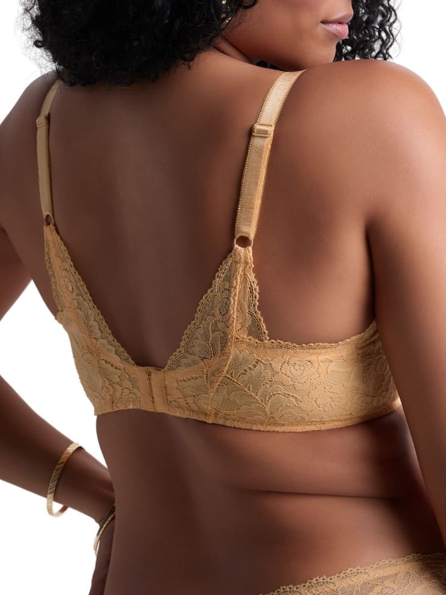 Aubade Aubade Women's Rosessence Care Triangle Plunge Bra in Yellow - 4