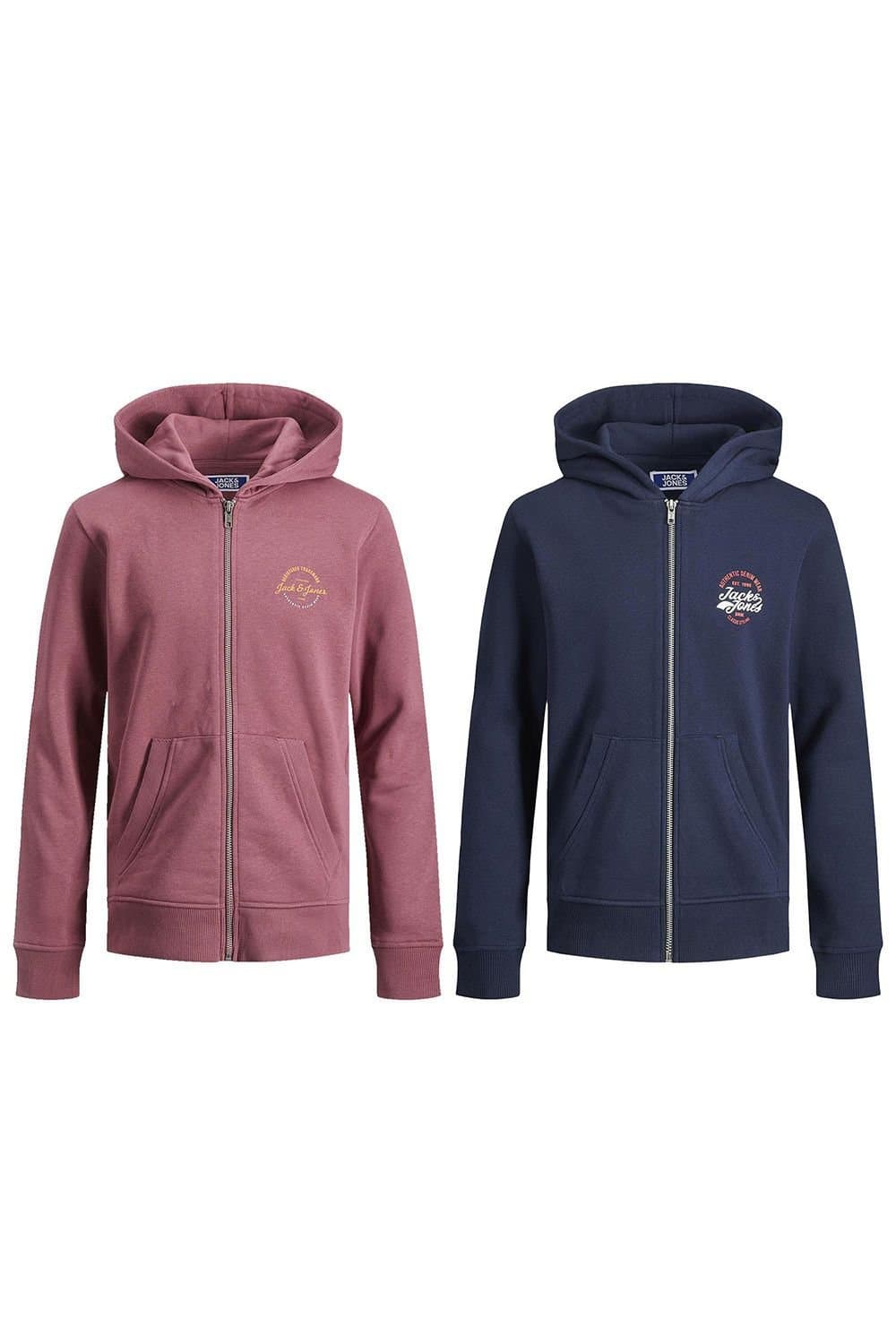 jack & jones Jack & Jones Men's Junior 2 Pcs Sweat Zip Hoodie Set Navy/Pink Blazer in Navy